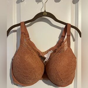 Auden Convertible Straps Eyelash Lace Balconette Full Coverage Underwire 46D Bra